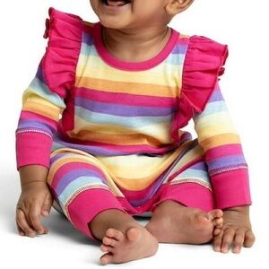 Paris Hilton x Monica + Andy Organic Cotton Double Ruffle Romper